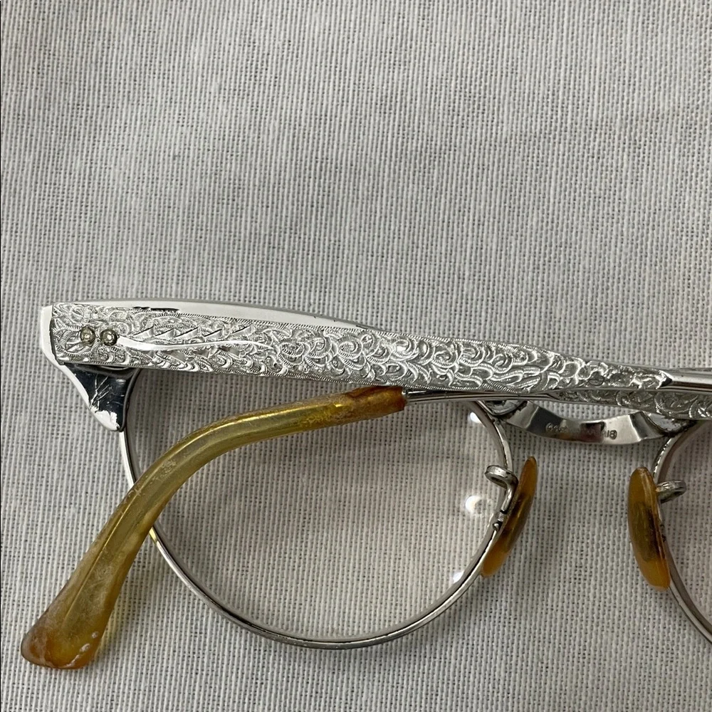 Vtg 1950s/60s Cat Eye Eyeglasses Frames 1/30 10K R.G.P 44-18
